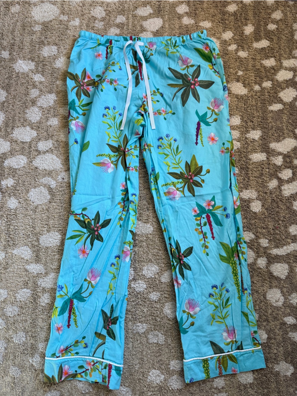 The Cat’s Pajama Set-Blue Botanical Small - Picture 6 of 10